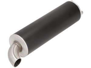 Silenziatore con attacco a 3 punti nero Inox Silenziatore con attacco a 3 punti nero Inox