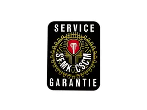 Aufkleber Service / Garantie transparent Aufkleber Service / Garantie transparent