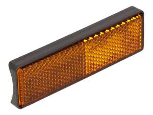 Reflektor 94 x 28 mm (gewölbte Rückseite) selbstklebend orange Reflektor 94 x 28 mm (gewölbte Rückseite) selbstklebend orange