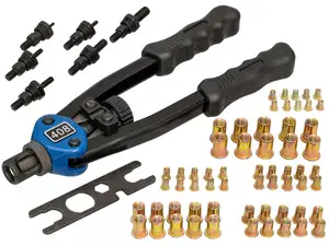 Set di pinze per dadi a rivetto BGS 68 pz. Set di pinze per dadi a rivetto BGS 68 pz.