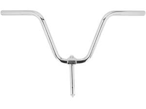 Attacco manubrio Cuppini 23 cm curvo cromato Attacco manubrio Cuppini 23 cm curvo cromato