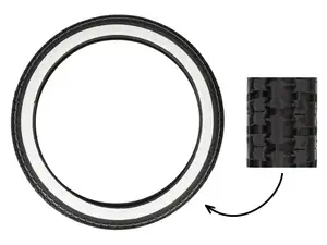 KENDA 2.25 x 17" Reifen K252 Allround Weisswand KENDA 2.25 x 17" Reifen K252 Allround Weisswand