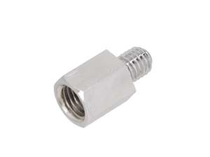 Adattatore attacco specchio M10 - M8 cromo Adattatore attacco specchio M10 - M8 cromo