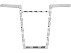 Piastra forcella manubrio 35 cm tornita con puntone cromato Piastra forcella manubrio 35 cm tornita con puntone cromato