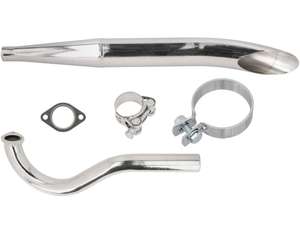 Set di scarico Sidepipe Ø 28 / 60 mm cromo | Puch Set di scarico Sidepipe Ø 28 / 60 mm cromo | Puch
