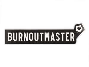 Adesivo mk-Merch "BURNOUTMASTER" 25 x 100 mm Adesivo mk-Merch "BURNOUTMASTER" 25 x 100 mm