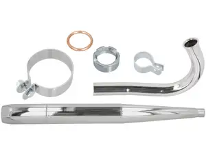 Sistema di scarico a sigaro (Ø 32 / 70 mm) nero / cromo | Sachs 50/2 Sistema di scarico a sigaro (Ø 32 / 70 mm) nero / cromo | Sachs 50/2